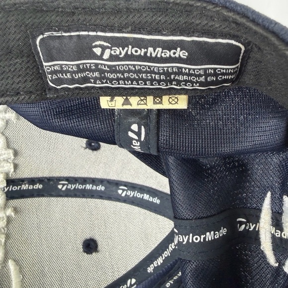 TaylorMade Golf Dark Blue Golf Hat Adjustable Clasp Back - Picture 7 of 7